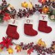 thumbnail image 4 of Christmas Socks Red Snowflake Alphabet Letters Christmas Knitting Stocking Christmas Tree Pendant Decorations For Home Xmas Gift, 4 of 5