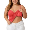 thumbnail image 3 of jiaxiM Built In Bra Tank Top Sleeveless Comfy Stretch Summer Tshirt Pilates Gym Activewear Wirefree Support Sleeping Undershirt, 3 of 8