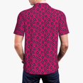 thumbnail image 3 of Balery Floral Colorful Printed Men’s Short Sleeve Polo Shirt, Midweight Men's Shirt,Golf Polo shirts -3X-Large, 3 of 8
