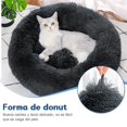 thumbnail image 2 of Cama para Perros, Cómoda Cama Redonda para Mascotas con Forma de Rosquilla para Perros y Gatos, Fondo Antideslizante, Lavable (Gris Oscuro, 70 x 70 cm), 2 of 7