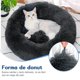 thumbnail image 2 of Cama para Perros, Cómoda Cama Redonda para Mascotas con Forma de Rosquilla para Perros y Gatos, Fondo Antideslizante, Lavable (Gris Oscuro, 70 x 70 cm), 2 of 7
