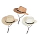 thumbnail image 1 of 3x para Braid Trilby Gorra Panamá de ala grande con correa para la barbilla, 1 of 9