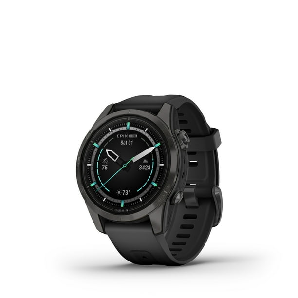 EPIX PRO (g2), 42mm, Saph, CrbnGry DLC Ti, Black Garmin EPIX PRO