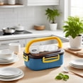 thumbnail image 1 of KER Insulated Double Layer Bento Lunch With Compartments Durable Microwave Tableware, 1 of 3