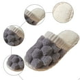 thumbnail image 6 of Womens Fluffy Scuff Slippers Slip on Mens House Shoes Soft Plush Warm Winter Indoor Lightweight Slides Shoes Red 8, 6 of 6