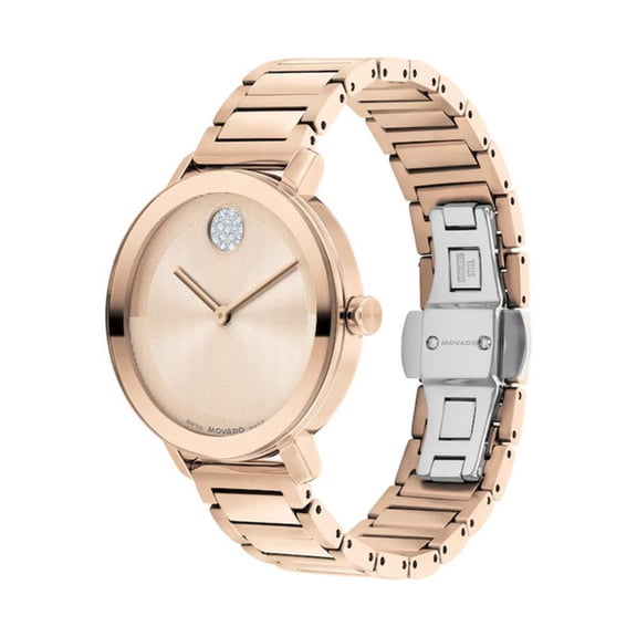 Movado BOLD Evolution 2.0 Women's Gold Dial Quartz Watch 3601266