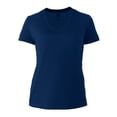 thumbnail image 1 of Playera Fruit Of The Loom para Mujer, Cuello V Manga Corta Azul Marino Talla  EG, 1 of 4