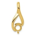 thumbnail image 4 of Real 14kt Yellow Gold Fancy 6.5mm Diamond Slide Mtg; for Adults and Teens; for Women and Men, 4 of 4