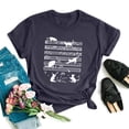 thumbnail image 2 of T-Shirt pour Femmes T-Shirt Imprimé à Manches Courtes Col Rond Décontracté pour Femmes, 2 of 3