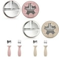 thumbnail image 1 of Maoww Stainless Steel Baby Plate Set With Fork And Spoon type+1, 1 of 6