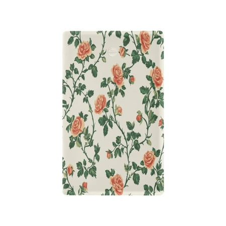 Switch Panel Switch Decoration 2.76x4.53x0.28 Inches Unused Outlet Cover Switch Plate Wall Plates Living Room Kitchen Bedroom Study Switches Pretty Rose4