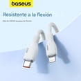 thumbnail image 3 of Cable Baseus USB-A a USB Tipo-C, 1m,TPE, 100 W, carga rápida, negro, 3 of 5