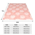 thumbnail image 6 of Pink Geometric Figure Pattern Throw Blanket, Super Soft Anti-Pilling Flannel Bed Blankets, 50"x40", 6 of 8