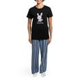 thumbnail image 4 of CafePress - Honey Bunny Women's Dark Pajamas - Women's Short Sleeve Print T-Shirt and Pants Dark Cotton Pajama Set, 4 of 7