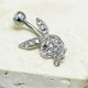 thumbnail image 4 of Stainless Steel Daily Stylish Cute Bunny Lightweight Sexy Gift Belly Button Ring Xxf, 4 of 5
