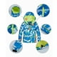 thumbnail image 5 of Traje de nieve de invierno, Conjuntos de ropa para niños Chaqueta con capucha de invierno + Pantalones Traje de nieve Negro Talla 16 (151-158cm) Cola niños traje de nieve, 5 of 8