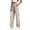 Beige, variant on Womens Pants Casual Elastic High Waisted Ruched Pants Straight Leg Drawstring Loose Trousers for Daily Wear,XXL,Pink