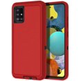 thumbnail image 1 of for Galaxy A51 5G Case (Not Fit A51 4G) Shockproof 3 in 1 Full Body Protection [Without Screen Protection] Rugged Heavy Duty Durable Cover Case for Samsung Galaxy A51 5G 2020, Red/Black, 1 of 6