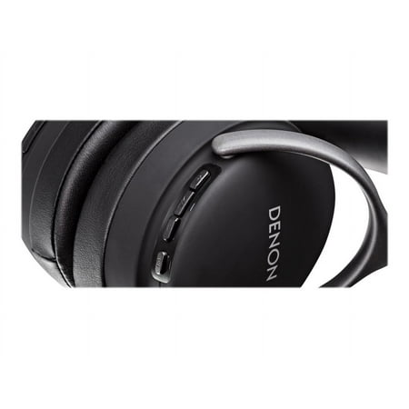Denon Electronics - Wireless Noise-Cancelling Headphones, Up to 20 hours of Bluetooth and Noise Cancelling - Black