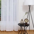 thumbnail image 2 of Cortinas de tul blanco para decoración de sala de estar, supersuaves, gran sensación en la mano, velo moderno Chif, 6 uds., 2 of 5