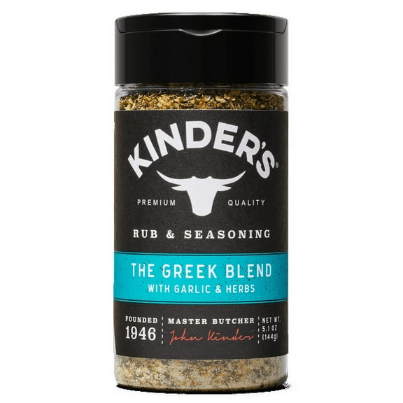 Kinder's The Greek Blend Barbecue Rub and Seasoning for Grilling, 5 oz 2 pack