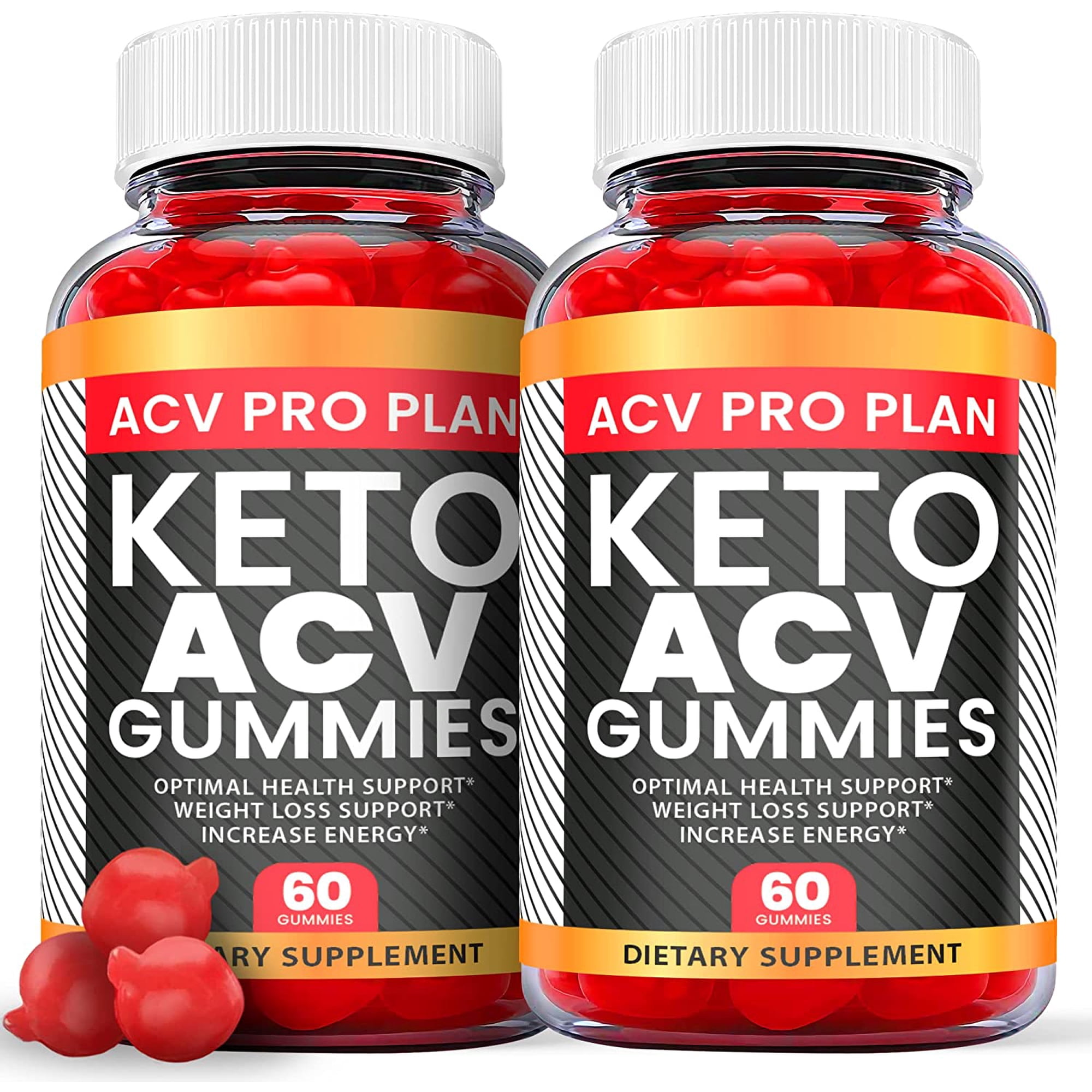 (2 Pack) ACV Pro Plan Keto ACV Gummies - Supplement for Weight Loss - Energy & Focus Boosting Dietary Supplements for Weight Management & Metabolism - Fat Burn - 120 Gummies