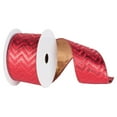 thumbnail image 2 of Vickerman 4" x 10 Yard Gold-Cream Chevron Lame Ribbon, 2 of 7
