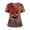 01-Deep Red, variant on Women's Halloween Scrubs Healthcare Top, Moisture-Wicking Stretch Scrub Shirts, 03-Light Blue XL