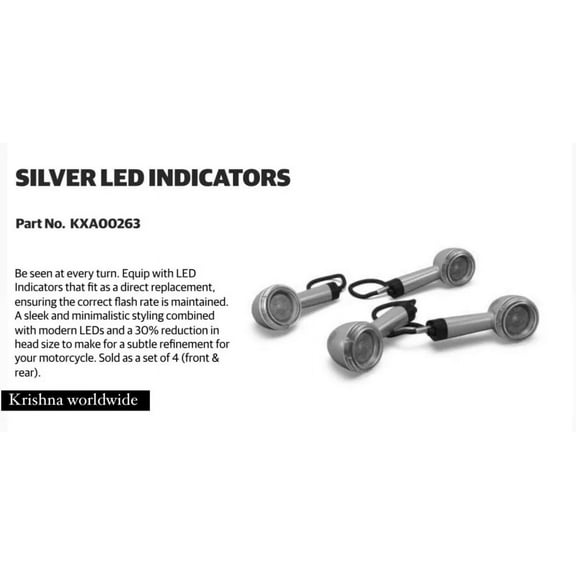 Genuine Royal Enfield Super Meteor 650 SILVER LED INDICATORS