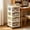Clear L, variant on Gallickan Medium Rolling Storage Cart with Drawers, Plastic Mobile Organizer Unit with Wheels for Snacks Toys, 1pc Clothing & Wardrobe Storage