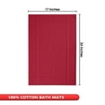 thumbnail image 5 of Ample Decor Cotton Bath Mats 2 Pack 24 x 17 inches 1350 GSM - for Bathroom Floor, Shower - Red, 5 of 8