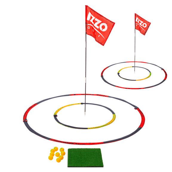 IZZO Golf Backyard Bullseye Practice Set (2 Piece Set) - for all ages