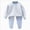 B164--Light Blue, variant on Children Wool Thermal Underwear Set Clothes And Pants Boy Girls And Girls 6-12 Months Boy Girl Light Pink Fall Winter Tops Pants Pajamas & Dailywear Set