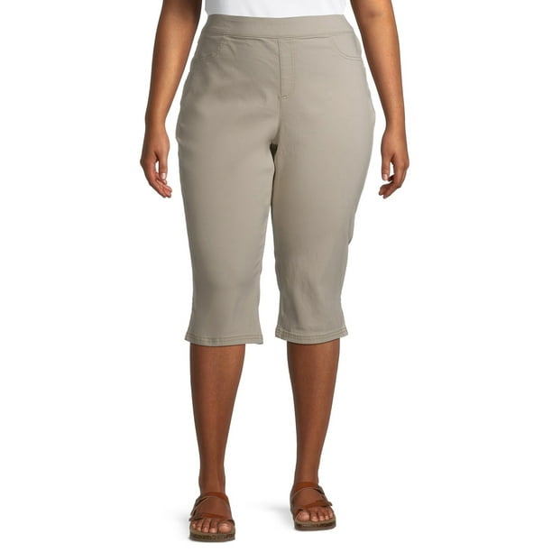 Erika Erika Women's Plus Size Joey Pull On Soft Capris