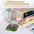 thumbnail image 6 of Colorful Spring Floral Pot Holders for Kitchen Heatproof Potholder, 3 Pack Summer Botanical Oil Painting Hot Pads Multipurpose Oven Pads Cloth Potholders Trivet for Cooking Baking, 6 of 8