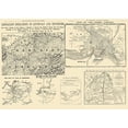thumbnail image 2 of Waters 18x14 White Modern Wood Framed Museum Art Print Titled - United States War Diagrams - Waters 1861, 2 of 4