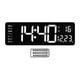 thumbnail image 1 of Reloj de pared digital grande de 15 pulgadas simple Pantalla de temperatura Despertadores Función de memoria con telemando Oficina, 1 of 9