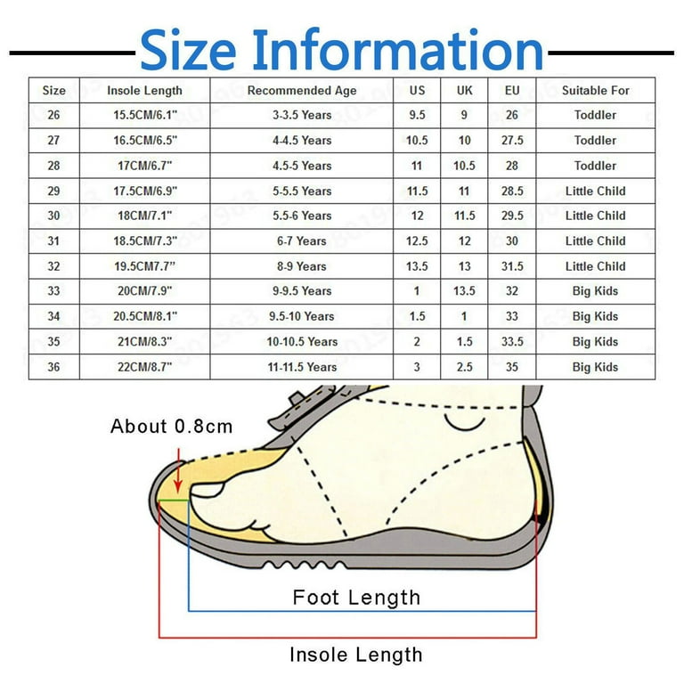 Shoe size for a 3 year old girl sale
