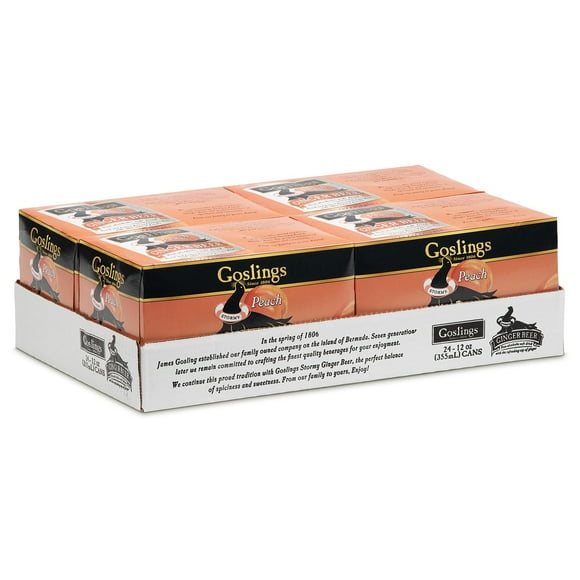 Goslings Stormy Peach Ginger Beer 12 fl. oz. can, 24 pk.