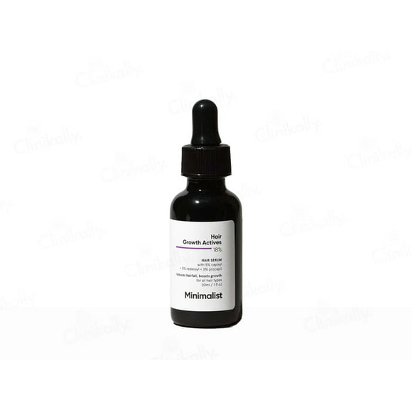 Minimalist 18% Hair Growth Actives Serum, 30ml Each (Pack of 2)