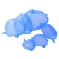 thumbnail image 2 of Stretch Lid, 6Pcs Reusable Food Sealing Cover Expandable Lid Vegetable Fruit Sealing Cover  For Refrigerator For Kitchen Use Blue, 2 of 8