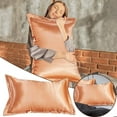 thumbnail image 1 of WRXMIJNHGSA Pillow Case Under $5 Solid Color Faux Silk Pillowcase Silk No Zipper Envelope Pillow Pillow Cover, 1 of 7