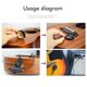 thumbnail image 5 of Pastilla de contacto piezoeléctrica Yashi para guitarra acústica ukelele violín accesorios para instrumentos musicales MP20, 5 of 5