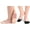 4beige2black, variant on 6 Pairs Ball of Foot Cushion Socks,Women's Toe Cover with Padding Toe Topper Liner Socks Non-Skid Bottom