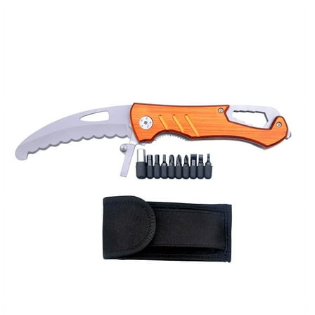 Bartech Pro™ Multi Function Tool Knife with Bits, Screwdriver, Cutting Knife, Allen Wrench and Sheath