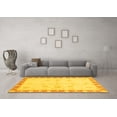 thumbnail image 3 of Ahgly Company Indoor Rectangle Abstract Yellow Modern Area Rugs, 4' x 6', 3 of 4