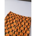 thumbnail image 4 of Family Matching Halloween Pajamas with Dog Pumpkin Print Crew Neck Sleepwear Set, 4 of 10