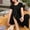 Black, variant on Nmnitkp Pajamas for Women Set Soft and Comfortable Pajamas Short Sleeve T-Shirt Top and Long Pants Pj Sets Sleepwear Loungewear for Women