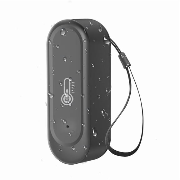 WIFI Temperature and Humidity Sensor Outdoor Waterproof Tuya APP Hygrometer Thermometer Sensor Black