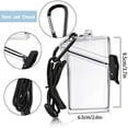thumbnail image 3 of Outus 3 Pack Waterproof ID Badge Holder Case Waterproof Clear Vertical ID Card Holder with Lanyard Carabiner and Keychain Plastic Card Holders Dry Box, 3 of 6